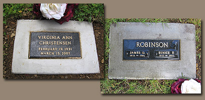 bronze cremation lawn markers