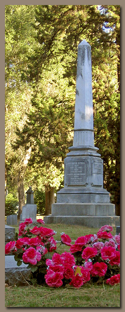 St. Helena Cemetery old grave monument